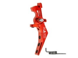 CNC aluminium Advanced Speed Trigger (Style B) pour M4 - rouge [MAXX Model]