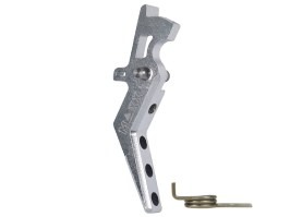 Gatillo avanzado de aluminio CNC (estilo A) para M4 - plata [MAXX Model]