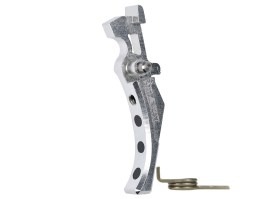 CNC Aluminum Advanced Trigger (Style D) for M4 - silver [MAXX Model]