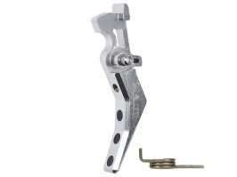 CNC Aluminum Advanced Trigger (Style B) for M4 - silver [MAXX Model]