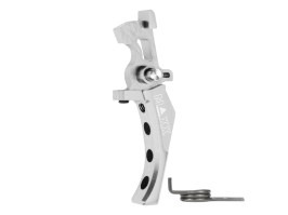 Gatillo de velocidad avanzada de aluminio CNC (estilo D) para M4 - plata [MAXX Model]