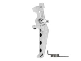 CNC Aluminum Advanced Speed Trigger (Style E) for M4 - silver [MAXX Model]