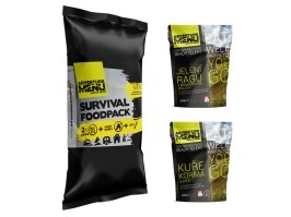 SURVIVAL FOOD PACK MENU IV - Venison ragoutwith potato dumplings + Chicken Korma with rice [Adventure Menu]