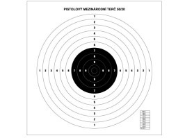 International pistol paper target - 10pcs [-]