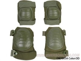 Military elbow and knee pad set - green (OD) [EmersonGear]