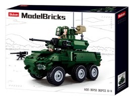 Stavebnice Model Bricks M38-B0753 Obrněné kolové bojové vozidlo 6x6 [Sluban]