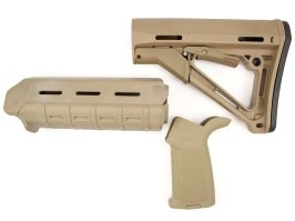 Grip, foregrip and stock kit, MOE style - TAN [A.C.M.]