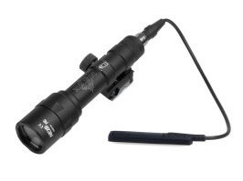 High Brightness M600U Mini LED Tactical Flashlight with RIS Mount - Black [Night Evolution]