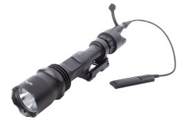 High Brightness M961 LED Tactical Flashlight with RIS Mount - Black [Night Evolution]