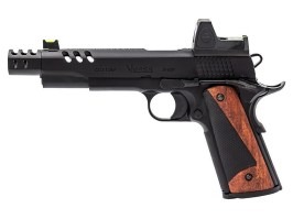 Pistola de airsoft GBB CS Defender Pro MEU Red Dot, cañón plateado [Vorsk]
