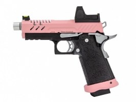 Pistola de airsoft GBB Hi-Capa 3.8 PRO Red Dot, rosa [Vorsk]