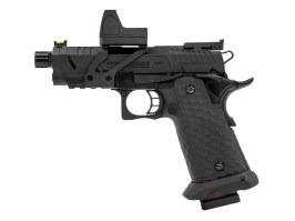 Pistola de airsoft GBB Hi-Capa Vengeance Compact Red Dot, Negra [Vorsk]