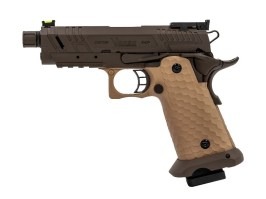 Airsoft GBB pistol Hi-Capa Vengeance Compact, black-TAN [Vorsk]
