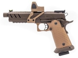 Airsoft GBB pisztoly CS Hi-Capa 5.1 Vengeance Red Dot, bronz/TAN [Vorsk]