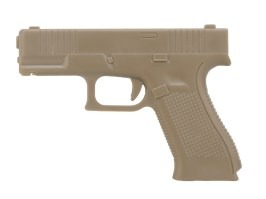 PVC 3D nášivka ve tvaru pistole typu Glock - TAN [Imperator Tactical]