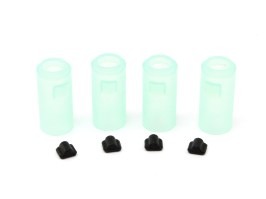 Set of 4pcs flat Hop-up Rubber 60° with Nubs for SRS / TAC-41 - green [Silverback]