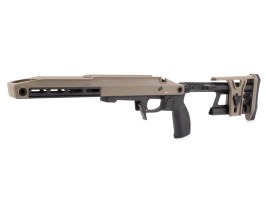 TAC-41 A, Aluminium Chassis with foldable stock - FDE [Silverback]