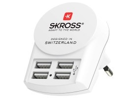 USB charging adapter DC26, 4x USB-A, 4800mA [SKROSS]