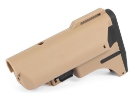 Retractable M4 stock with magazine compartment - brown [SLONG Airsoft]