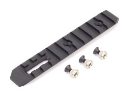 CNC RIS lišta pro KeyMod předpažbí - 125mm - černá [SLONG Airsoft]