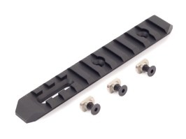 CNC RIS mount rail for M-LOK System - 128mm - black [SLONG Airsoft]