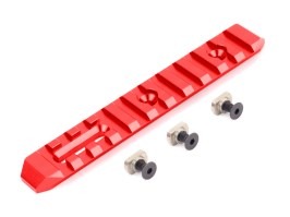CNC RIS mount rail for M-LOK System - 128mm - red [SLONG Airsoft]
