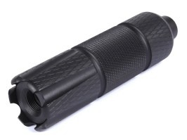 Kovový tlumič 128 x 35mm (SL10337A) - černý [SLONG Airsoft]