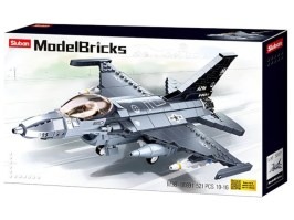 Modelo de ladrillo M38-B0891 Avión de combate F-16 Falcon [Sluban]