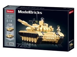 Stavebnica Model Bricks M38-B1011 Hlavný tank T-72B3 2v1 [Sluban]