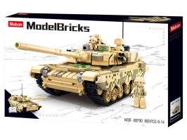 Stavebnice Model Bricks M38-B0790 Hlavní bitevní tank 2v1 [Sluban]