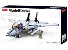 Stavebnice Model Bricks M38-B0755 Stíhačka F-14 Tomcat [Sluban]