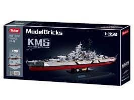 Model Bricks M38-B1102 Battleship Bismarck 2in1 1:350 [Sluban]