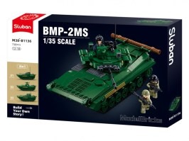 Modelo Bricks M38-B1136 BMP Vehículo de combate de infantería 3en1 [Sluban]