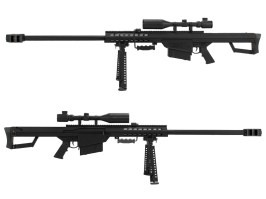 M82 BARRETT (SW-02A), full metal, bipod + scope included - Black [Snow Wolf]