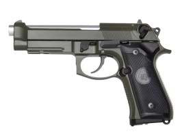 Airsoft pistol M9A1, gas blowback (GBB) - OD [Snow Wolf]