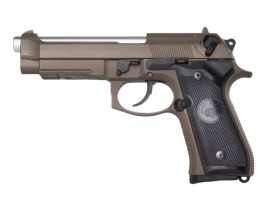 Airsoft pistol M9A1, gas blowback (GBB) - TAN [Snow Wolf]