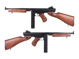 Airsoftový samopal M1A1 - celokov, pravé dřevo (SW-05W) [Snow Wolf]
