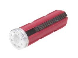 Polymer piston with all-metal teeth and aluminum piston head [Snow Wolf]