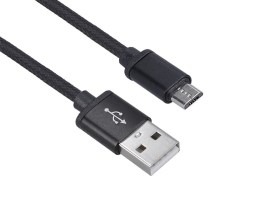 Durable USB cable USB-A to USB-B (Micro-USB), 1m [Solight]