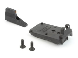 Steel RMR adapter and front sight set for AAP-01 Assassin [Action Army]