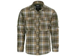 Chemise en flanelle Contractor - Marron/Vert [TF-2215]