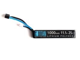 Battery Li-Po 11,1V 1000mAh 25C - AK Stick with the Dean [TITAN]