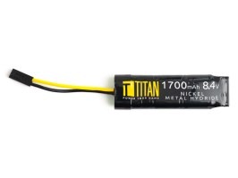 Batterie NiMH 8,4V 1700mAh - Blocage avec le Tamiya [TITAN]