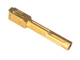 CNC fixní vnější hlaveň pro Umarex/VFC G 17 Gen.5, +11mm závit - zlatá [TTI AIRSOFT]