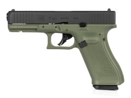 Airsoftová pistole Glock 17 Gen.5, kovový závěr, CO2, blowback - Battlefield Green [UMAREX]