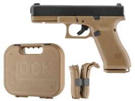 Airsoftová pistole Glock 17 Gen.5 French Edition, kovový závěr, plyn, blowback - Coyote [UMAREX]