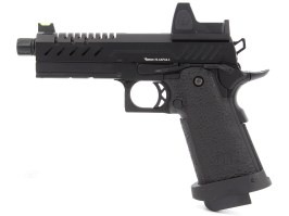 Airsoftová pistole Hi-Capa 4.3 s kolimátorem, GBB - černá [Vorsk]