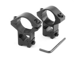 25,4mm montážní kroužky pro 11mm Dovetail lišty - vysoké [Vector Optics]