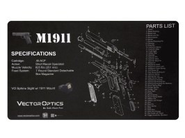 M1911 gun cleaning bench mat  (50 x 31 cm) [Vector Optics]