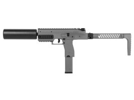 Airsoft GBB VMP-1X SMG, 2 chargeurs silencieux - Gris [Vorsk]